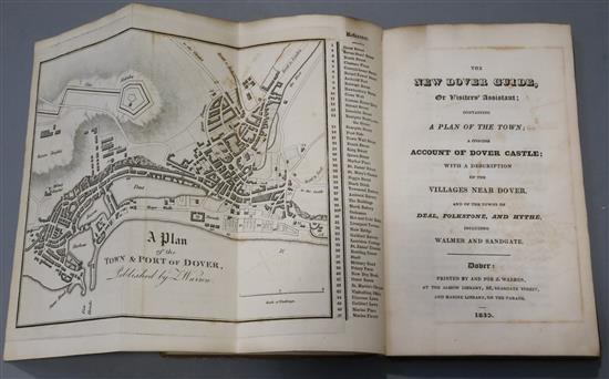 DOVER: The New Dover Guide or Visiters Assistant, containing a plan of the Town, 12mo, puce paper covered boards